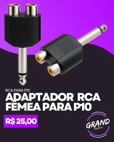 Adorador RCA Fêmea para p10