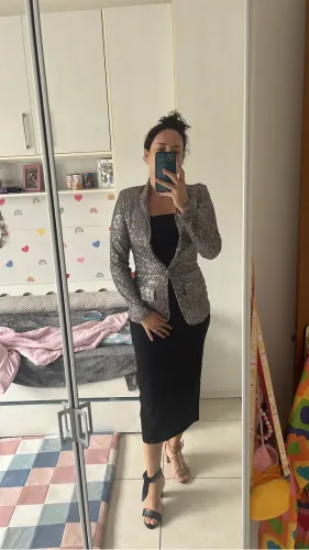 Blazer bafônico de paêtes
