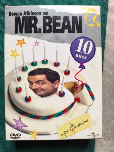 Box DVD Mr. Bean Rowan Atkinson Série completa 10 anos colecionador