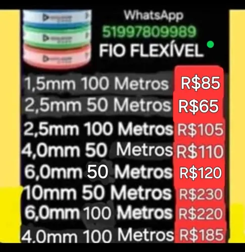 Fio Flexível. 