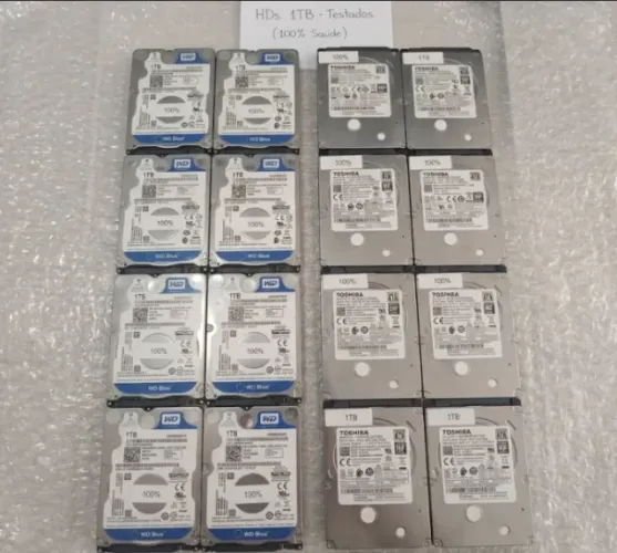HD Notebook 1TB SATA 2.5" - Usado 100% Saúde