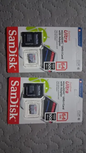 Cartão de Memoria Micro SD Sandisk 64gb Ultra Classe 10