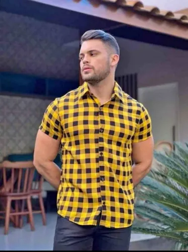 Camisa xadrez promoção 