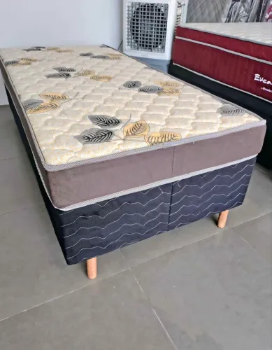 Cama solteiro Base e colchão Espuma D28