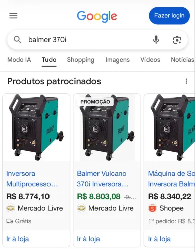 Máquina de Solda MIG - BALMER 370
