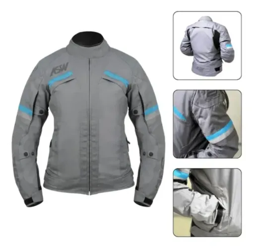 aqueta de Moto ASW Racing com Proteção nas Costas - Tamanho M. <br>Usada 1 vez
