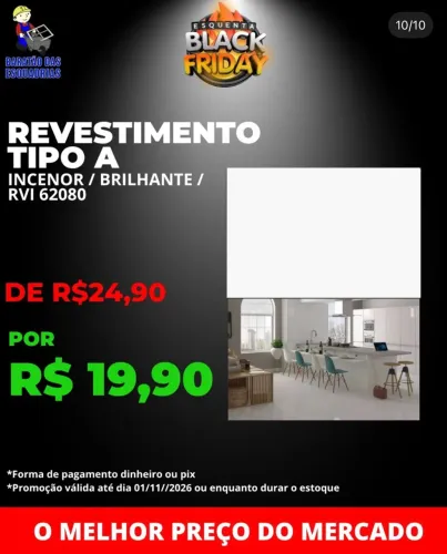 Piso Revestimento Tipo A - Promoção imperdível!