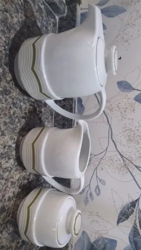 Bule, leiteira e açucareiro POZZANI