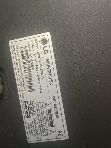 Tv LG 50 retirada de peças