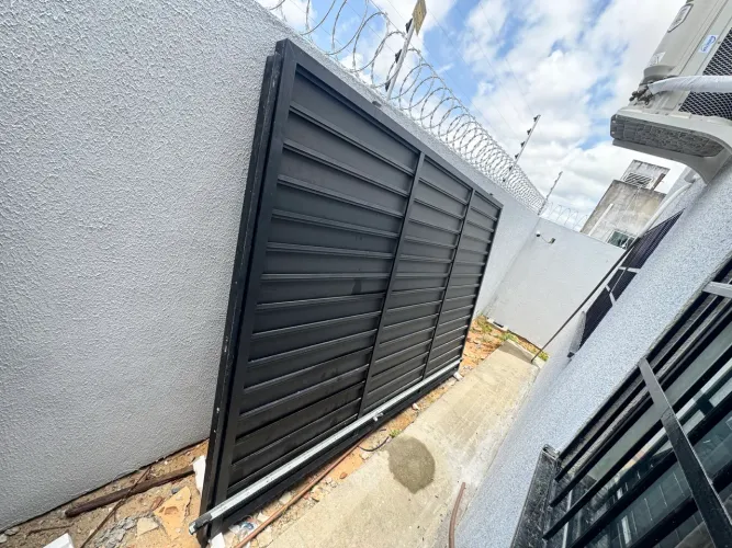 2 Portões de Alumínio + Motor - 80x212cm e 305x212cm