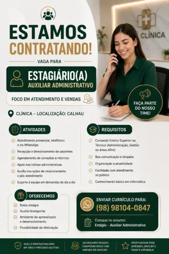 Vaga para estagiário