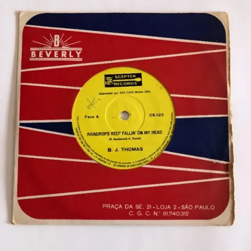 B. J. Thomas: Raindrops Keep Fallin' On My Head - Compacto