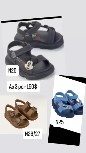 Sandália cargo original e sandálias grandene