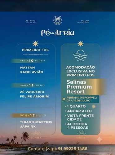 Julho em Salinas- Alugo 