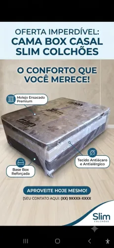 Cama box. 12cm.de espuma.