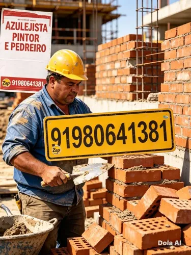 Pedreiro pintor de obras 