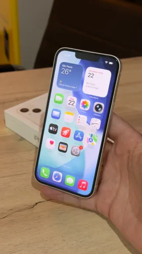 iPhone 13 128GB Branco - Loja física! Com 3 meses de garantia! Até 18x no cartão