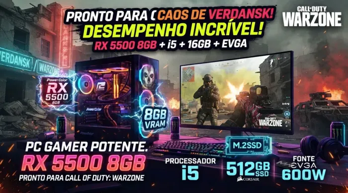 PC Gamer - RX5500 8gb + i5