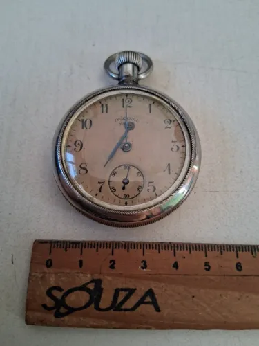 Antigo relógio de bolso Ingersoll (para restauro)