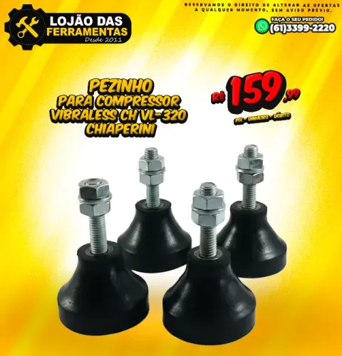 Pezinho Para Compressor Vibraless Ch Vl-320 Chiaperini