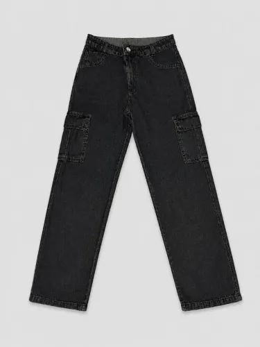 Calça cargo jeans