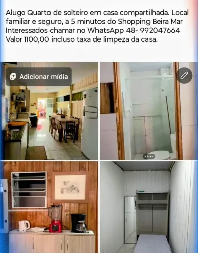 Alugo quarto em casa compartilhada