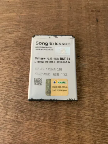 Bateria SONY ERICSON ZERADA E SEM CARGA