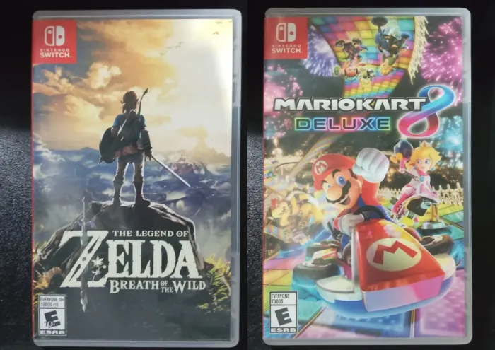 Zelda Breath of the Wild + Mario Kart 8 Deluxe - Switch