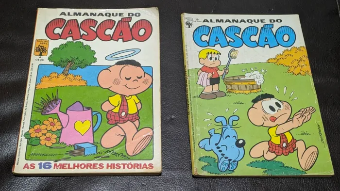 Lote 2 Almanaques do Cascão (Editora Abril) - Anos 80 Vintage