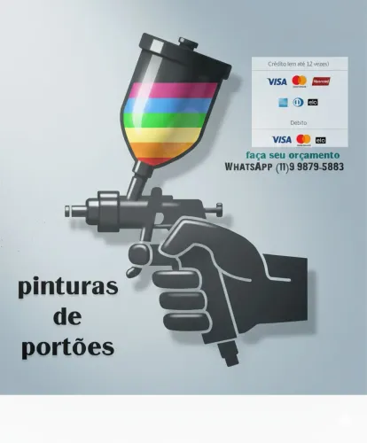 Pinturas de portões grades 