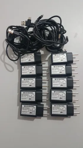 Lote  carregador  celular, maquininha cartão, Tablet  e outros 