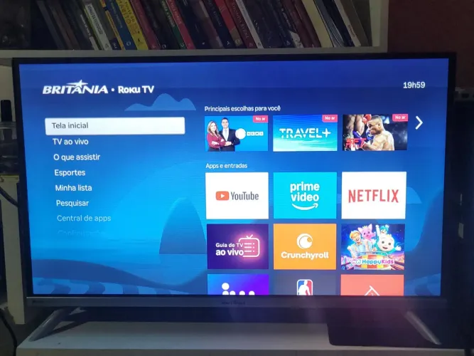 Smart Tv Led Britânia 32 Polegadas Bluetooth Borda Infinita