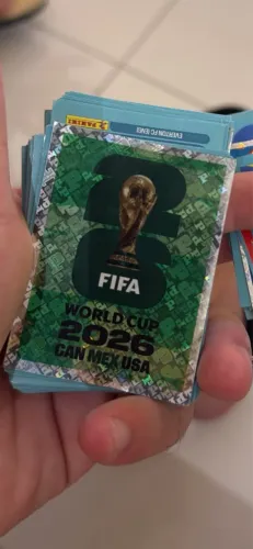 Figurinha taça verde da Copa super rara