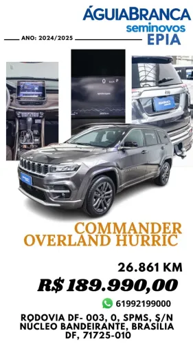 Jeep Commander Overland Hurric 2.0 4X4 TB AUT 2025