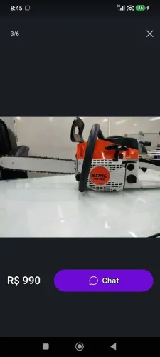 Moto serra nova no plastico nunca usada