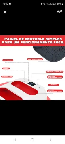 Prensa Térmica A4 23x23cm Sublimação<br>Transfer Camiseta Dtf Mecolour Cor<br>Vermelho