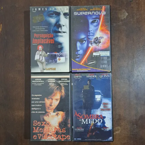 Fitas VHS - Lote com 4 Filmes com James Spader