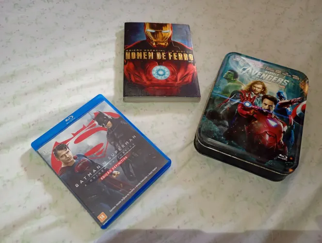 Lote Blu Ray e DVD Marvel