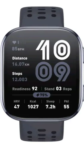 Amazfit Bip 6 Smart Watch 46 mm, bateria de 14 dias, tela AMOLED de 1,97 polegadas, resist