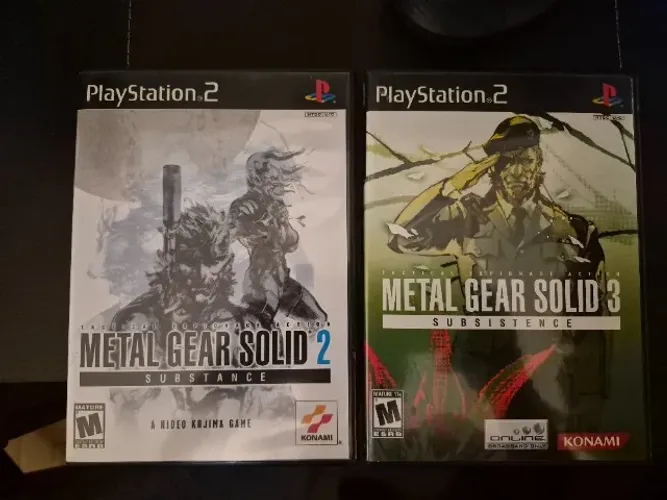 Metal Gear Solid 2: Substance e Metal Gear Solid 3: Subsistence - Originais USA