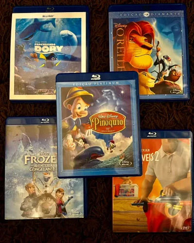 Kit 5 blu ray disney