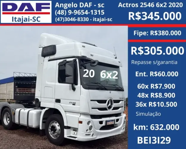 Actros 2546 6x2 2020