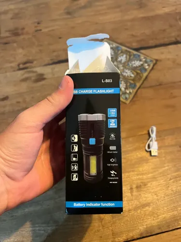 Lanterna 3 fases mão lanterna extra e alça protetora