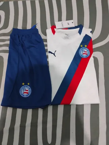 KIT INFANTIL DO BAHIA PUMA BRANCO ( 8 A 12 ANOS )