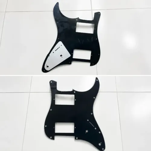 Escudo de guitarra Strato H H Preto