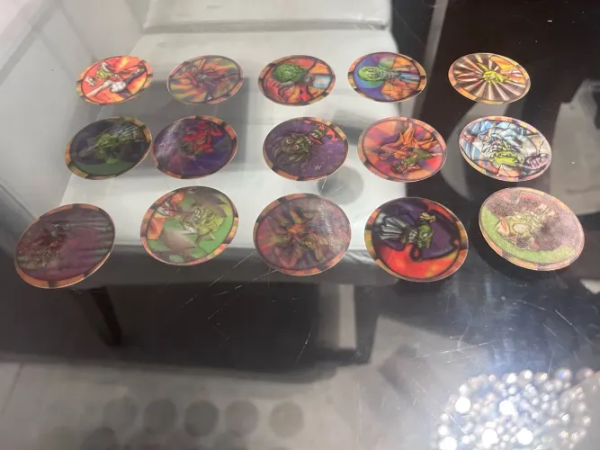 Lote 15 Tazos O Máskara 1994 Elma Chips 3D Lenticulares - Coleção Anos 90 Original