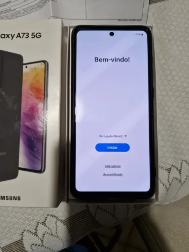 Samsung Galaxy A73 5G (SM-A736B/DS) Cinza - 128 GB