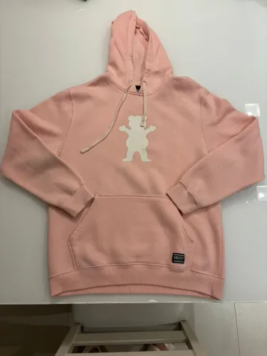 Moletom Grizzly Rosa Claro Original