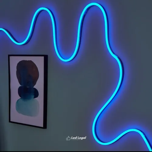 LED Neon 5 Metros com Fonte - Quarto Gamer e Setup