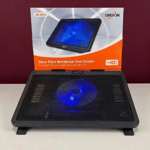 SUPORTE PARA NOTEBOOK COM COOLER OBERON OR-9014 USB